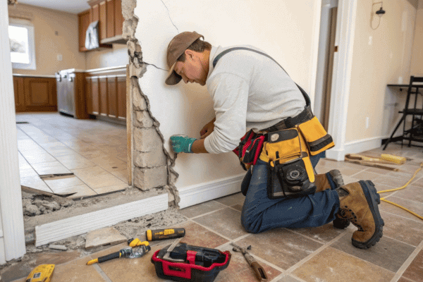 Home 5 Contractor fixing a house
